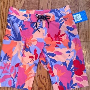 Columbia Women’s/ Swim Trunks - Pink, Orange, Blue Floral
